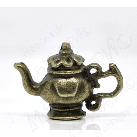 Подвеска металлическая "Чайничек" под античную бронзу (19)